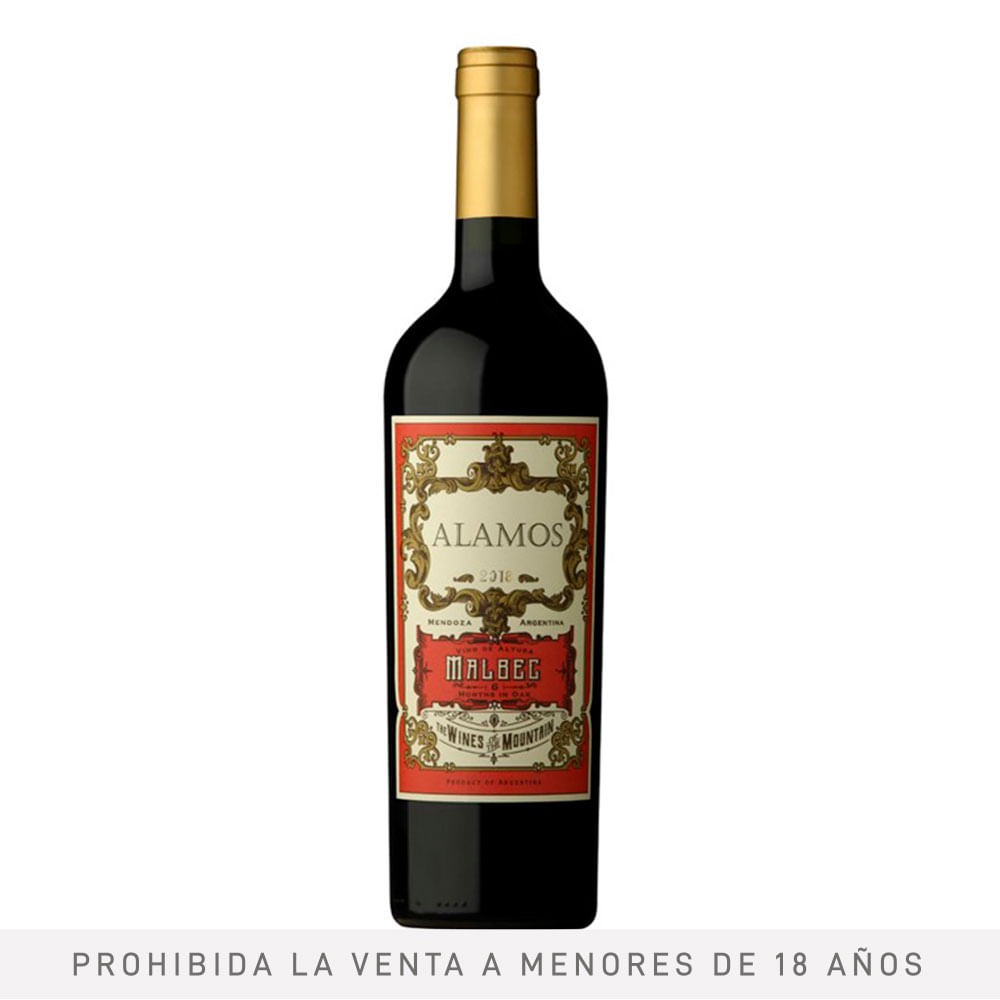 Vino Fino Malbec Alamos 750 Ml