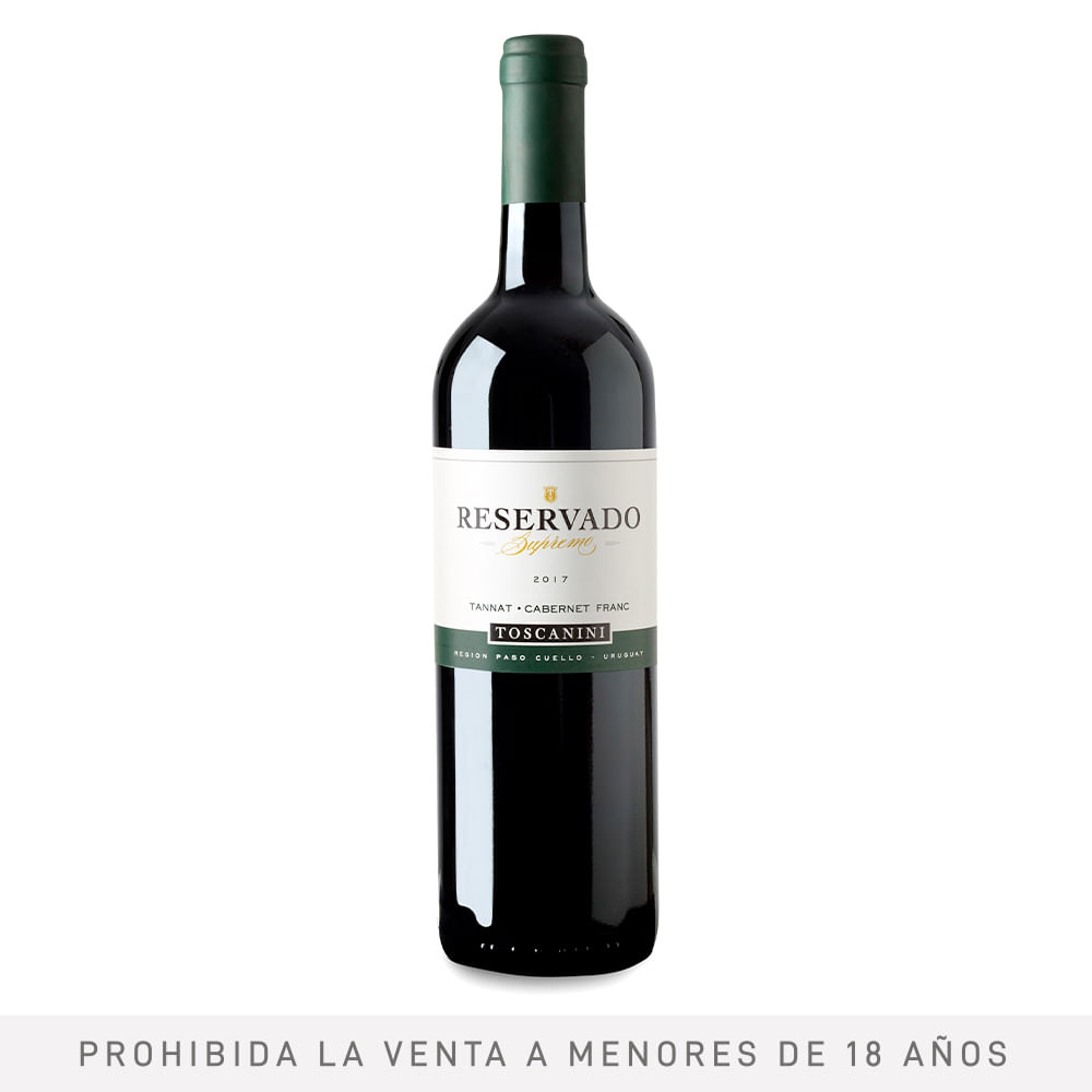 Vino Tinto Tannat - Cabernet Reservado Toscanini 750 Ml